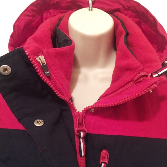 Tommy Hilfiger 3 in 1 Women's with Spellout jacket Medium - Picture 5 of 15